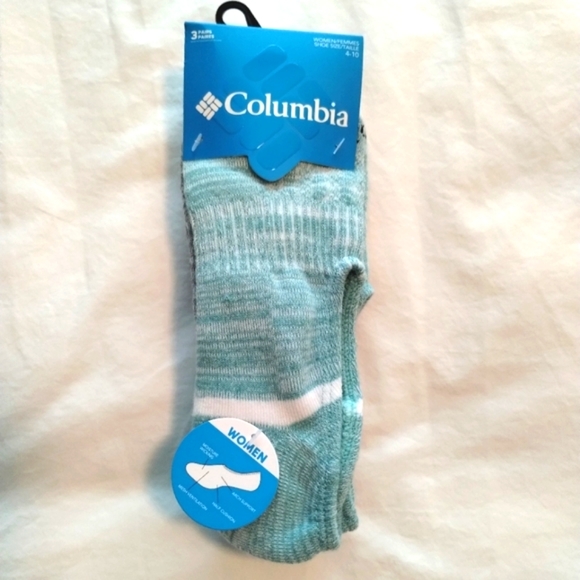 Columbia Accessories - 3 Women's Ankle Socks Moisture wicking arch support half cushion ventilation
